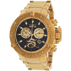 Invicta Men's Quartz Watch - Subaqua Noma III Chronograph Yellow Gold Bracelet | 33405
