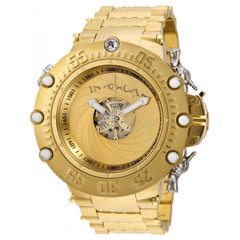 Invicta Men's Quartz Watch - Subaqua Noma VII Gold Tone Shutter Cover Dial | 32950