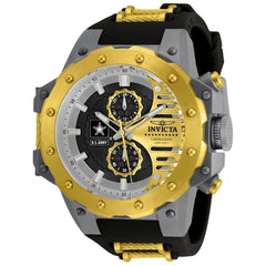 Invicta Men's Quartz Watch - U.S. Army Chronograph Black Rubber Strap | 32984