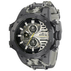 Invicta Men's Quartz Watch - U.S. Army Chronograph Grey Rubber Strap | 32983