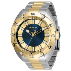 Invicta Men's Quartz Watch - Venom Blue and Gold Tone Dial Two Tone Bracelet | 33765