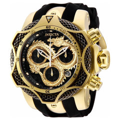Invicta Men's Quartz Watch - Venom Chronograph Black and Gold Tone Strap | 32779