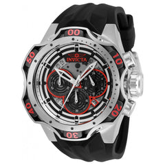 Invicta Men's Quartz Watch - Venom Chronograph Black Silicone Rubber Strap | 33630