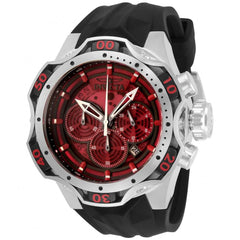 Invicta Men's Quartz Watch - Venom Chronograph Black Silicone Rubber Strap | 33631