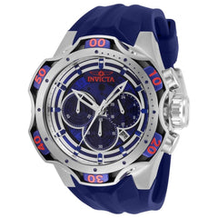 Invicta Men's Quartz Watch - Venom Chronograph Blue Silicone Rubber Strap | 33632