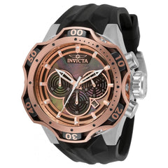Invicta Men's Quartz Watch - Venom Chronograph MOP Dial Black Rubber Strap | 33639