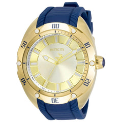 Invicta Men's Quartz Watch - Venom Silver and Gold Tone Dial Rubber Strap | 33652