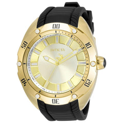 Invicta Men's Quartz Watch - Venom Silver and Gold Tone Dial Silicone Strap | 33650