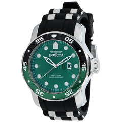 Invicta Men's Rotating Bezel Watch - Pro Diver Black and Silver Tone Strap | 39105