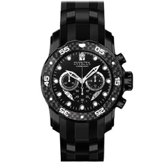 Invicta Men's Swiss Quartz Watch - Pro Diver Chronograph Black and Silver Dial | 35417