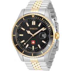 Invicta Men's Swiss Quartz Watch - Pro Diver Steel Bracelet Rotating Bezel | 33441