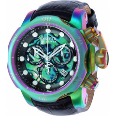 Invicta Men's Swiss Quartz Watch - Reserve Chronograph Black Leather Strap | 36287