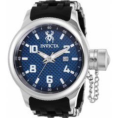 Invicta Men's Swiss Quartz Watch - Russian Diver Blue Dial Rubber Strap | 36979