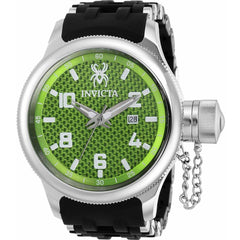 Invicta Men's Swiss Quartz Watch - Russian Diver Green Dial Rubber Strap | 36980
