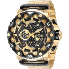 Invicta Men's Swiss Quartz Watch - Specialty Chronograph Black and Gold Dial | 35229