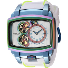 Invicta Men's Watch - Akula Automatic Open Heart Dial White Silicone Strap | 41701