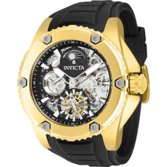 Invicta Men's Watch - Akula Automatic Skeleton Dial Black Silicone Strap | 42762