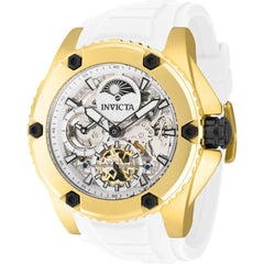 Invicta Men's Watch - Akula Automatic Skeleton Dial White Silicone Strap | 42763