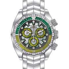 Invicta Men's Watch - Akula Quartz Chronograph Day-Date Display Silver Bracelet | 44295