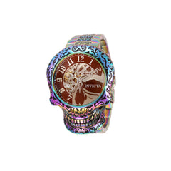 Invicta Men's Watch - Artist Skull Case Iridescent and Black Steel Bracelet | 35110