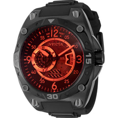 Invicta Men's Watch - Aviator Automatic Red Dial Gunmetal and Black Strap | 40286