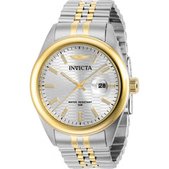 Invicta Men's Watch - Aviator Silver Tone Dial TT Stainless Steel Bracelet | 38419