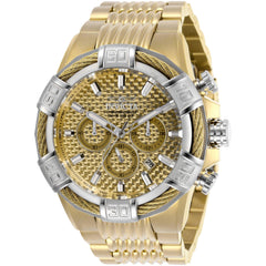 Invicta Men's Watch - Bolt Chronograph Gold Glass Fiber Dial Bracelet Quartz | 29034