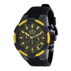 Invicta Men's Watch - Bolt Chronograph Yellow and Black Bezel Silicone Strap | 39359
