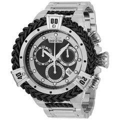 Invicta Men's Watch - Bolt Quartz Chronograph Black and Silver Dial Bracelet | 35563