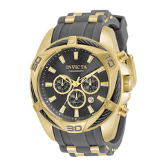 Invicta Men's Watch - Bolt Quartz Chronograph Grey Dial Gunmetal Rubber Strap | 34140