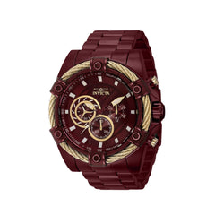 Invicta Men's Watch - Bolt Quartz Chronograph Red Stainless Steel Bracelet | 40772