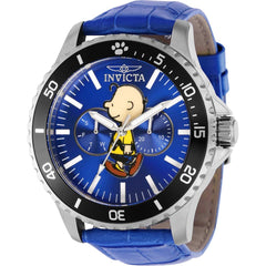 Invicta Men's Watch - Character Collection Snoopy Quartz Blue Leather Strap | 38640