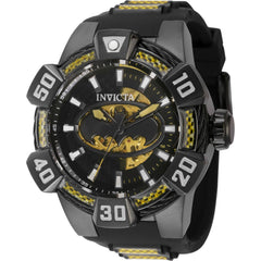 Invicta Men's Watch - DC Comics Batman Black and Yellow Dial Strap Automatic | 41069