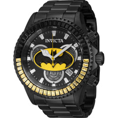 Invicta Men's Watch - DC Comics Batman Chrono Black and Yellow Dial Bracelet | 41273