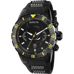 Invicta Men's Watch - DC Comics Batman Chronograph Rubber and Steel Strap | 41388
