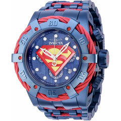 Invicta Men's Watch - DC Comics Superman Chronograph Dark Blue SS Bracelet | 35673