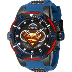 Invicta Men's Watch - DC Comics Superman Chronograph Date Display Blue Strap | 41180