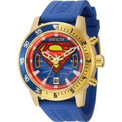 Invicta Men's Watch - DC Comics Superman Date Display Blue Silicone Strap | 43589
