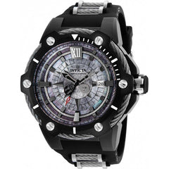Invicta Men's Watch Disney Automatic Power Reserve Silver and Black Strap 25226