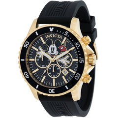 Invicta Men's Watch - Disney Mickey Mouse Chrono Black Dial Silicone Strap | 39173