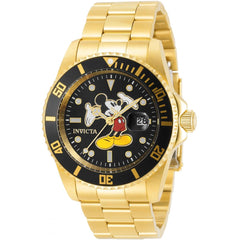 Invicta Men's Watch - Disney Mickey Mouse Quartz Yellow Gold Steel Bracelet | 32384