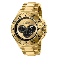 Invicta Men's Watch - Excursion Chronograph Date Display Gold and Black Dial | 43647