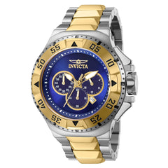 Invicta Men's Watch - Excursion Chronograph Date Display Gold and Blue Dial | 43650