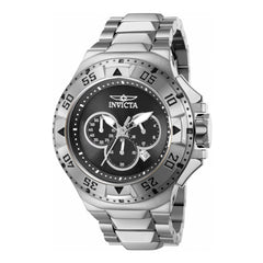 Invicta Men's Watch - Excursion Chronograph Date Display Silver and Black Dial | 43644