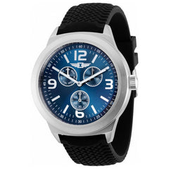 Invicta Men's Watch - I by Invicta Blue Dial Silver Tone Case Black Strap | IBI36527