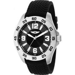 Invicta Men's Watch - I by Invicta Quartz Black Dial Silver SS Case Strap | IBI36514