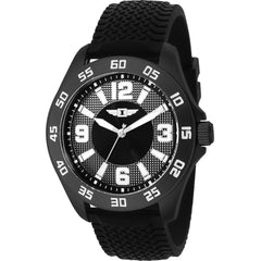 Invicta Men's Watch - I by Invicta Quartz Black SS Case Silicone Strap | IBI36517