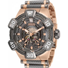 Invicta Men's Watch - Jason Taylor Automatic Grey Dial Rose Gold SS Bracelet | 32839