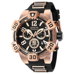 Invicta Men's Watch - Jason Taylor Chronograph Black and Rose Gold Strap | 40443