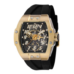 Invicta Men's Watch - JM Correa Automatic Black Silicone Strap Two Tone Case | 43513
